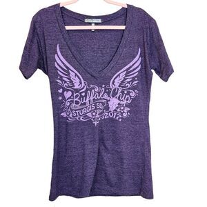 Hot Leathers Purple Buffalo Chip Sturgis SD 2017 T-Shirt Size XL